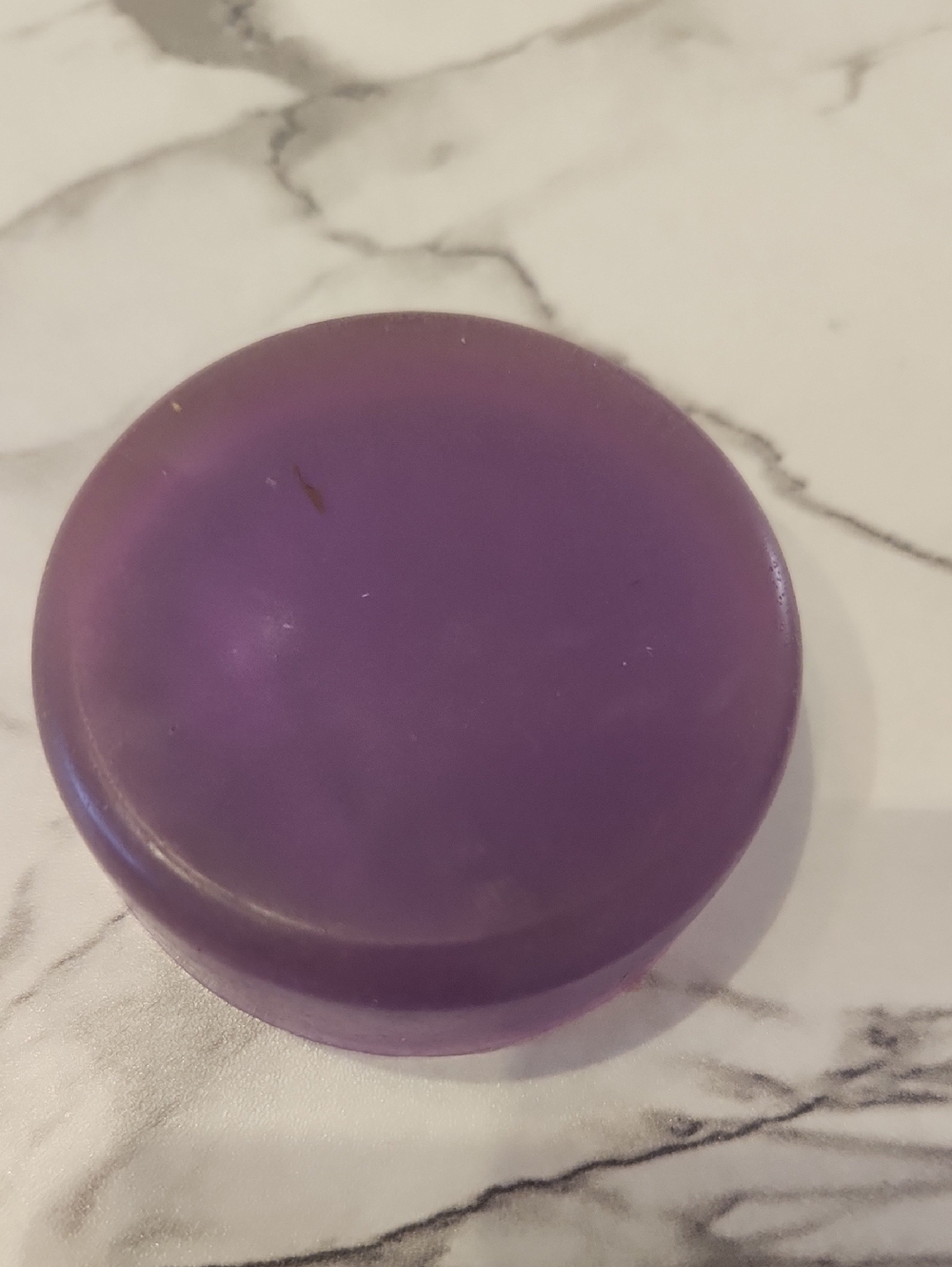 Handcrafted Glyercin Round Purple Solid Ocean Lavender Soap Bar